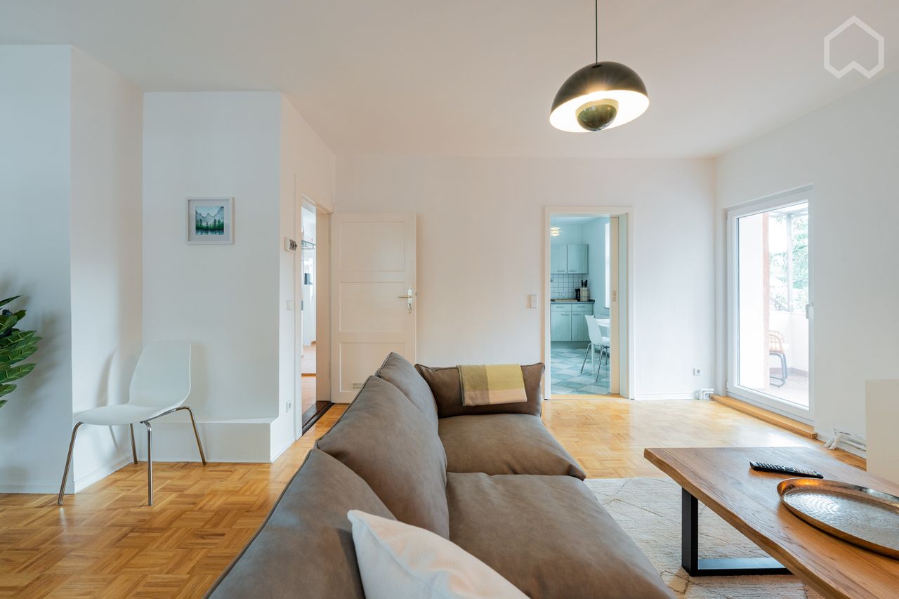 Brand New Furnished Sleep Quiet in 3 Room + Balcony flat at a cosy relaxing district of the wild main City Berlin