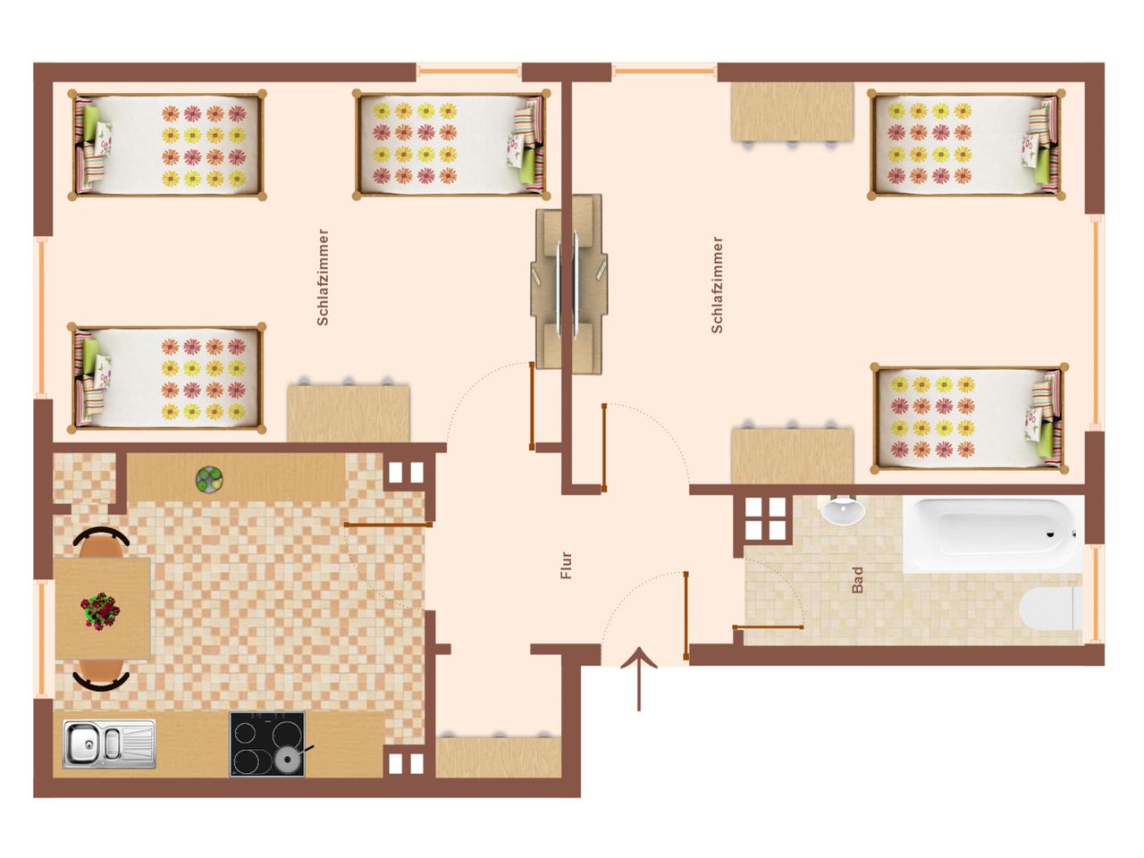 # VAZ Apartments WU02 Kitchen | Wi-Fi| Parking