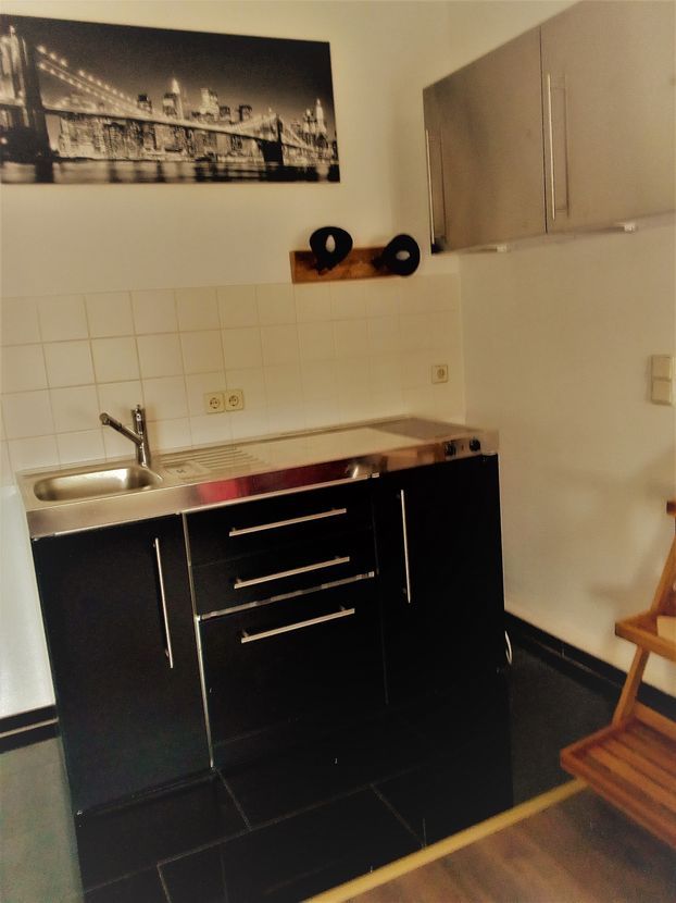 Newly renovated, furnished old building apartment, with new kitchenette