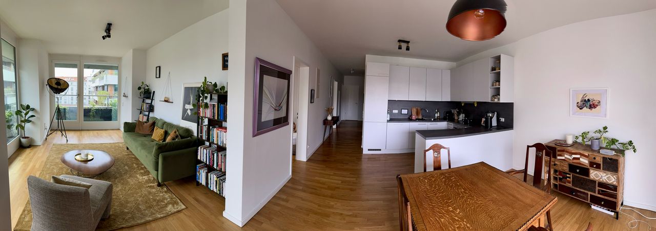 Quiet & Charming Green 125sqm Prenzlauer Berg Apartment with 3 Bedrooms, 2 Bathrooms, Triple Balconies, Triple Glass & Elegant Living Space