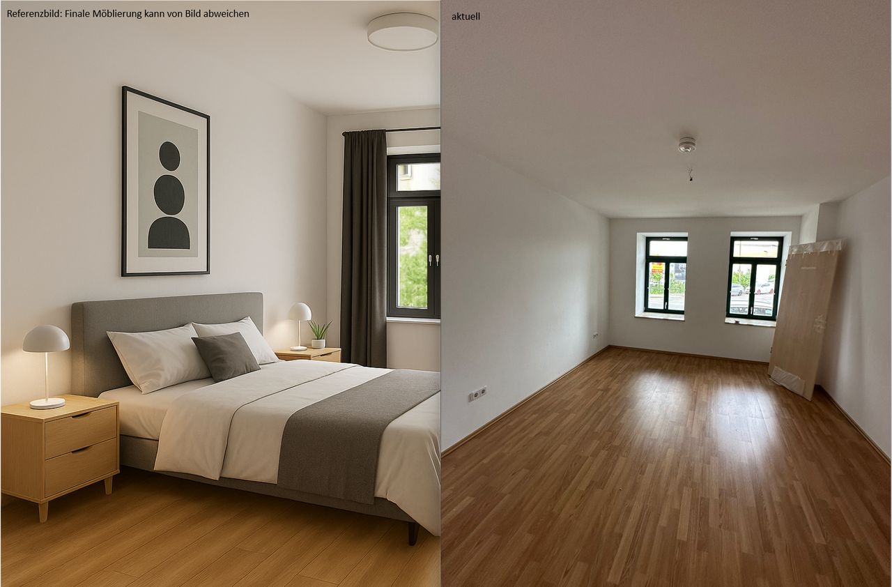 Furnished 2-Room Apartment in Renovated Historic Building