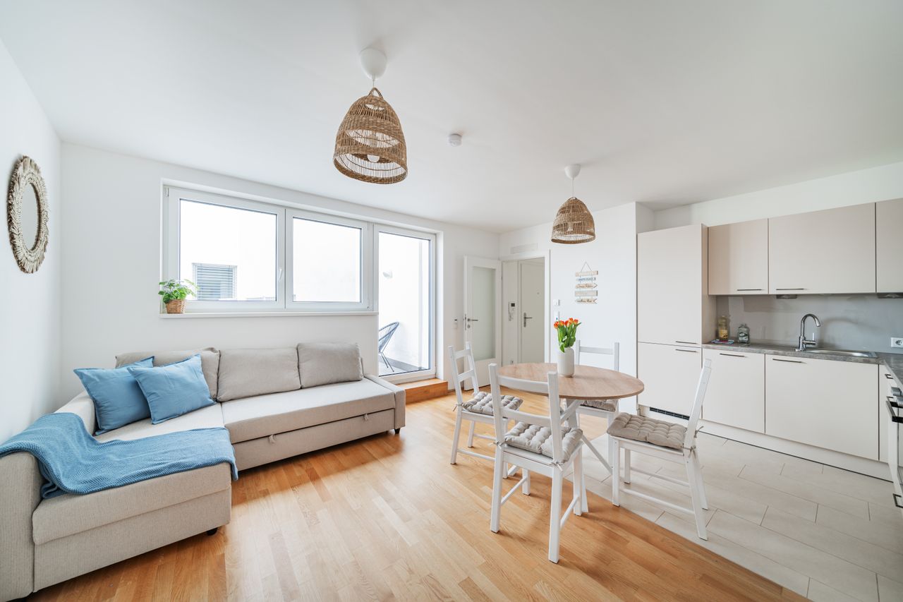 Cozy apartment with quiet balcony