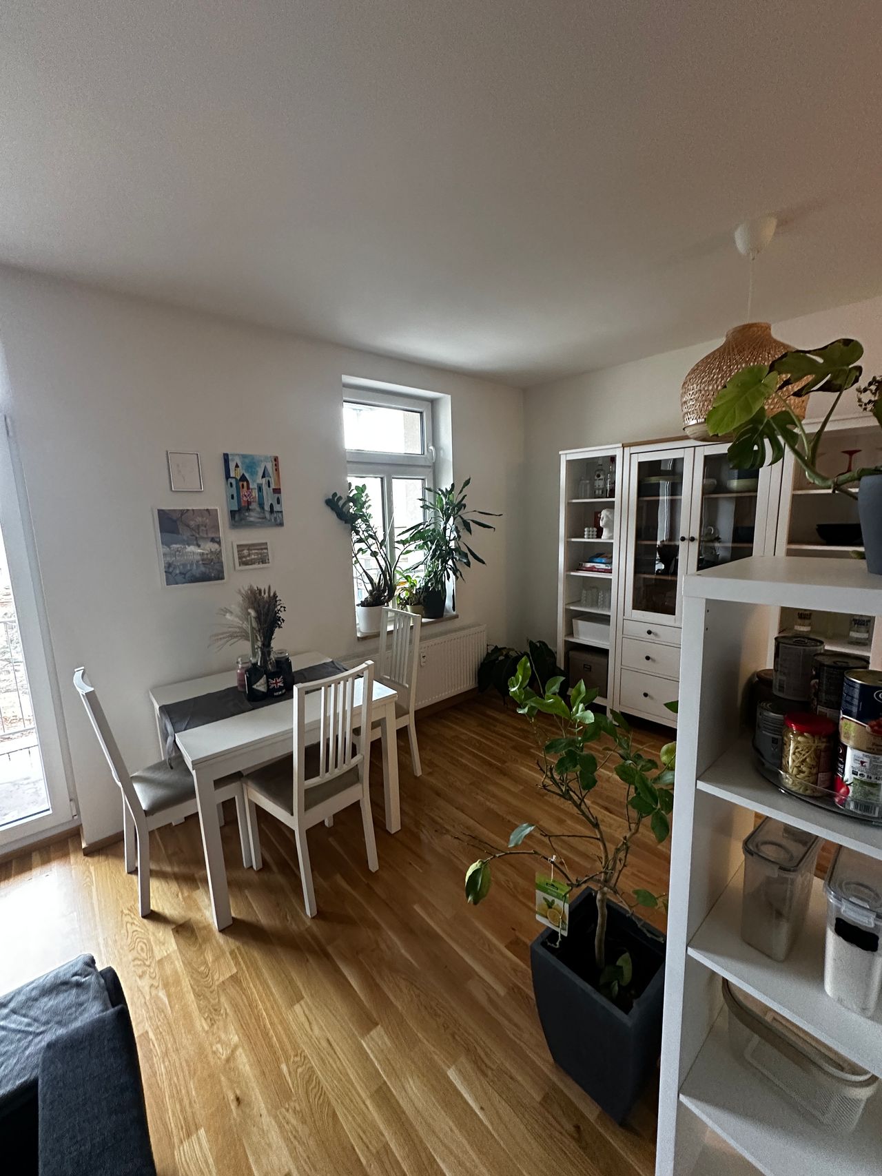 Renovated 3-room apartment, balcony, fitted kitchen
