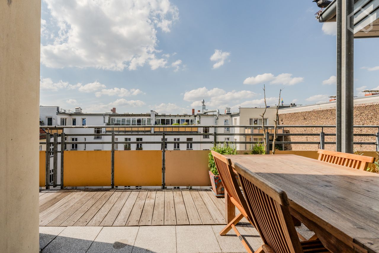 Sunny & exclusive Penthouse with Rooftop Terrace in Berlin/Prenzlauer Berg