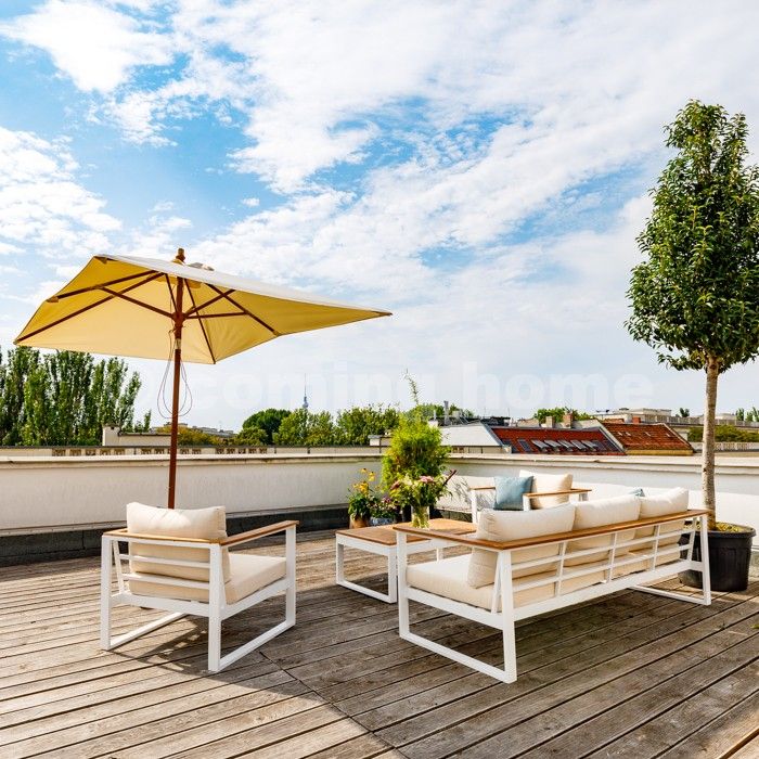 Generous, sunny Loft-Maisonette, central Berlin, with a huge 140m2 roof terrace, views