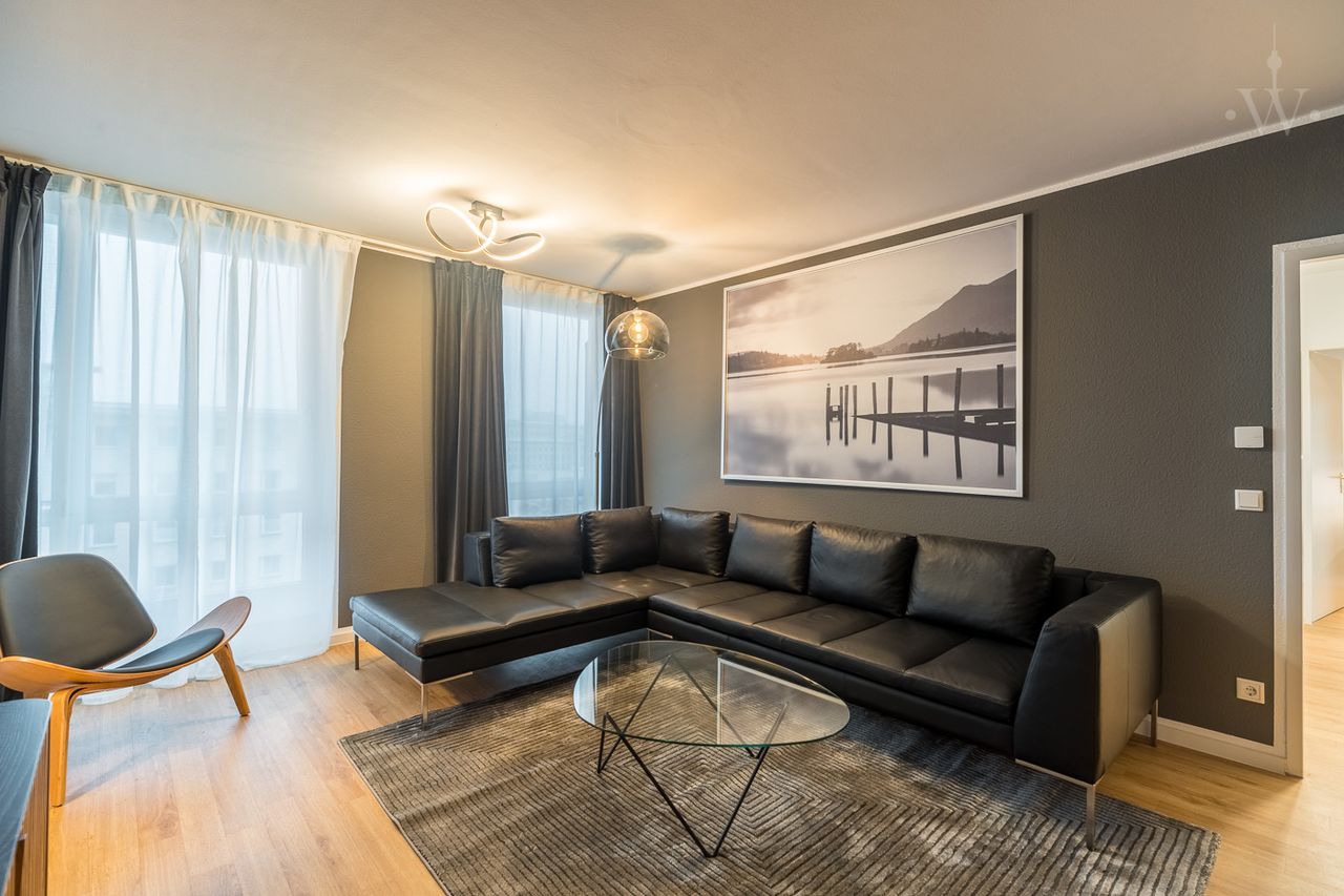 Exclusive 3-room apartment - furnished apartment in a quiet backyard location