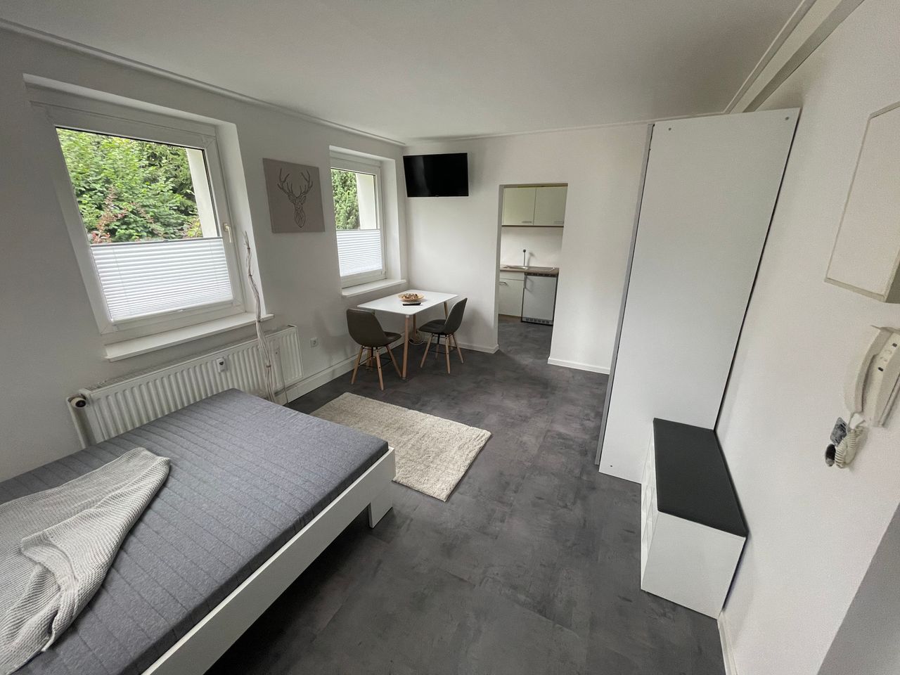 Fully Furnished 1-Room Apartment Next to Leipzig Trade Fair with Parking