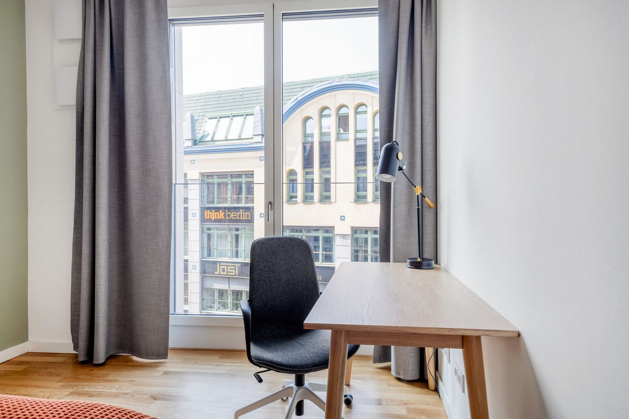 Upscale Mitte 1BR with Apple Store in building