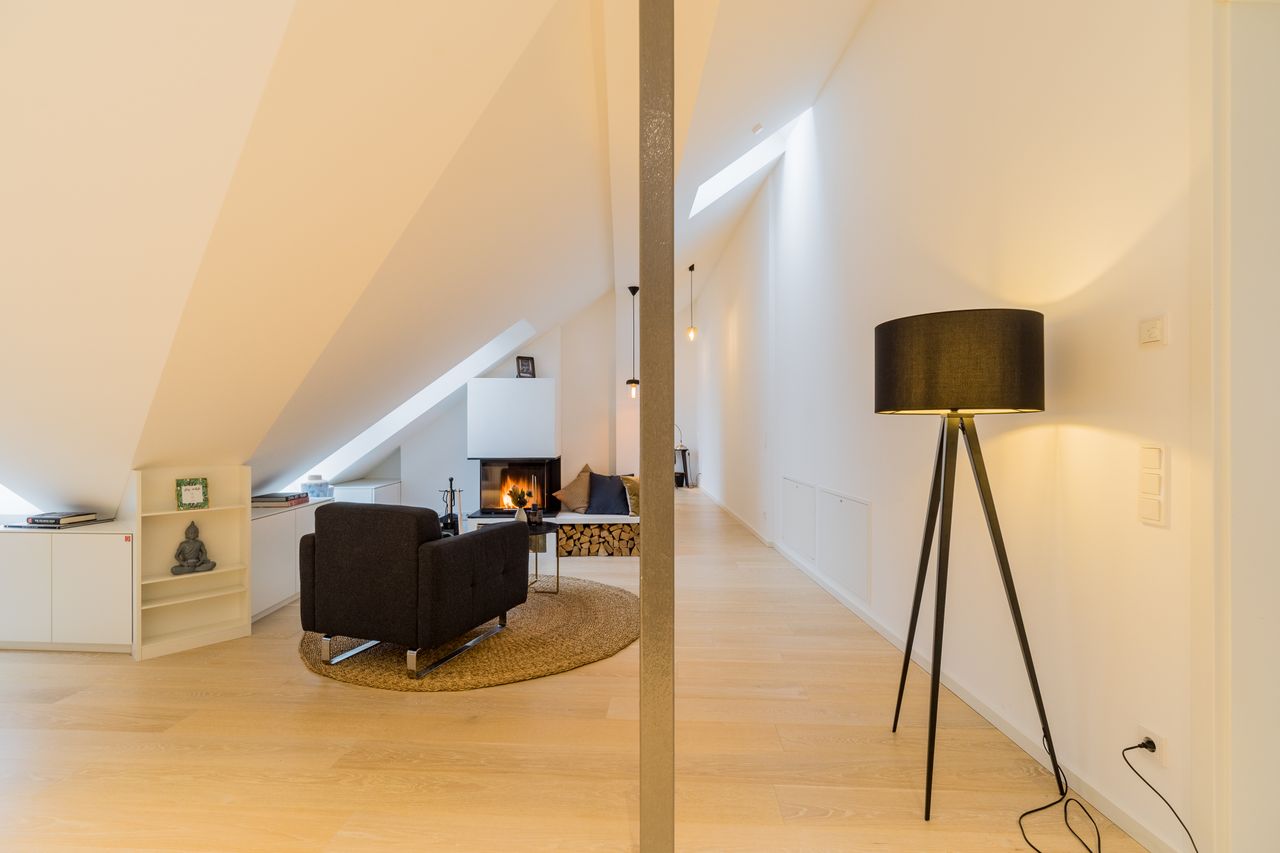 charming luxury apartment in Berlin Mitte with fireplace and 2 terraces