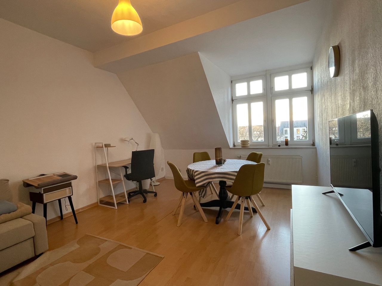 Stunning apartment with direct view to Sankt Peters church in the centre of Leipzig