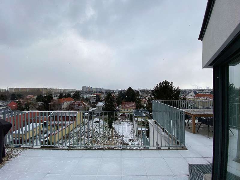 Roof terrace dream on the Old Danube