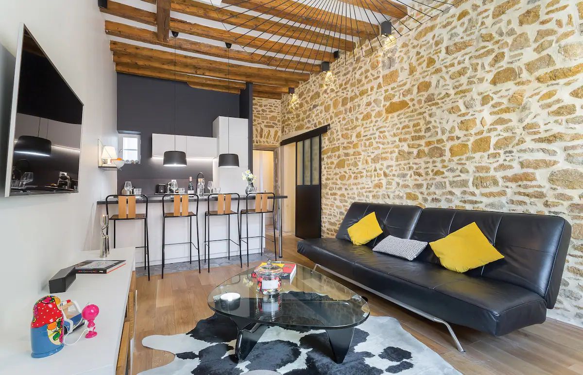 La Suite Boissac: Charming apartment with exposed stones, 20m from Place Bellecour