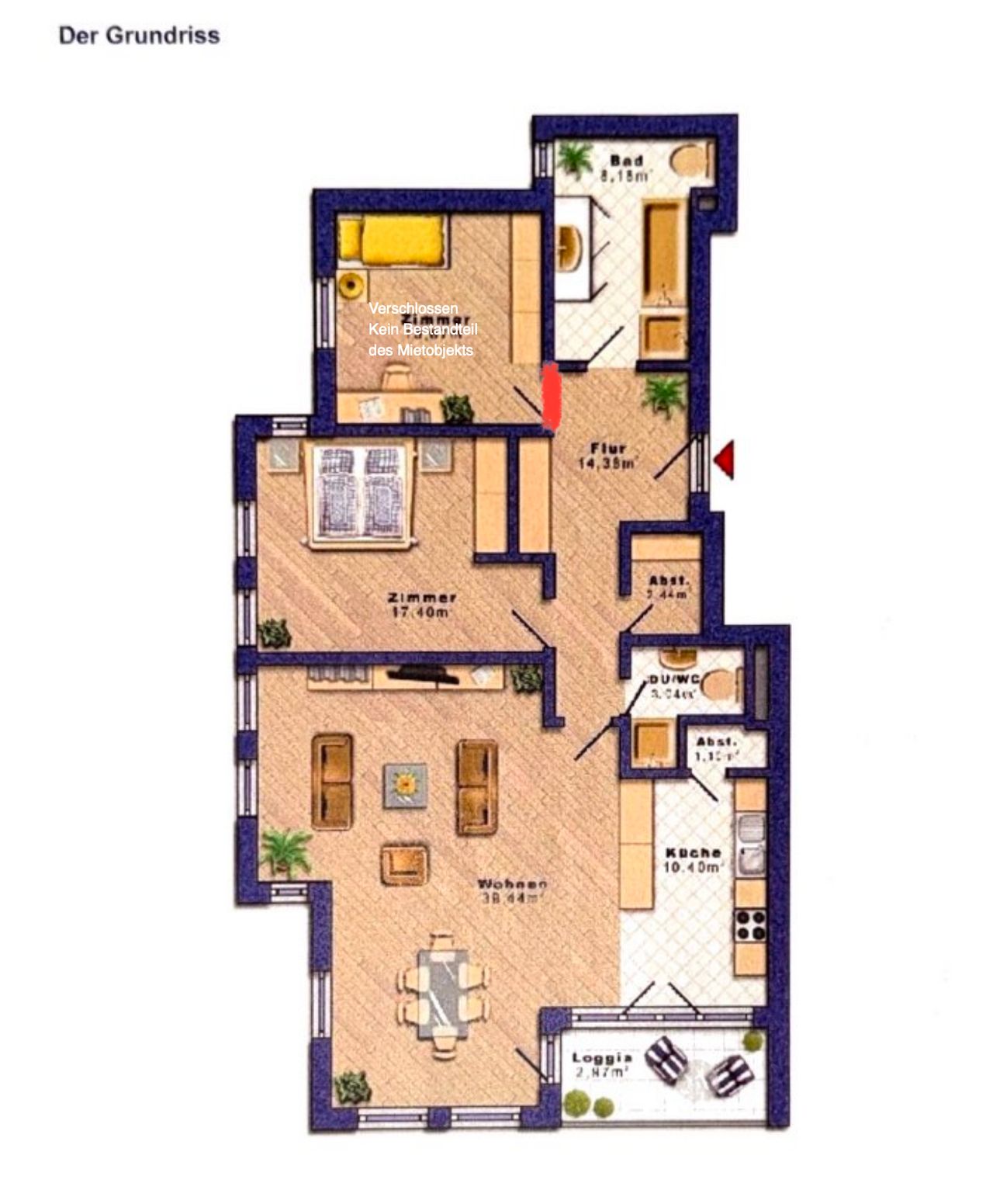 Exclusive River View: Luxury Apartment (105 m²) with Balcony/Loggia & Underground Parking at Frankfurt Westhafen