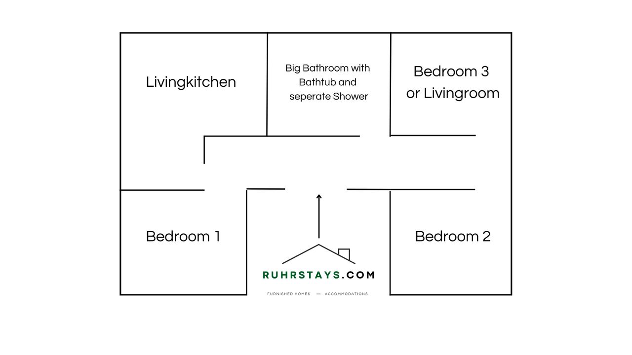 Big 3 Bedroom Apartment - 5 Min. to UNIKLINIK 15 Minutes to FOM