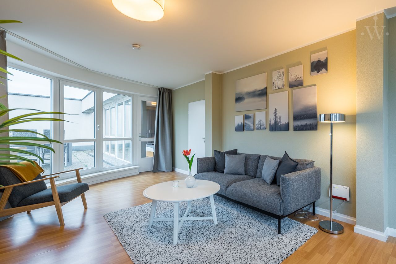 Our 2-room apartment with large roof terrace and additional service