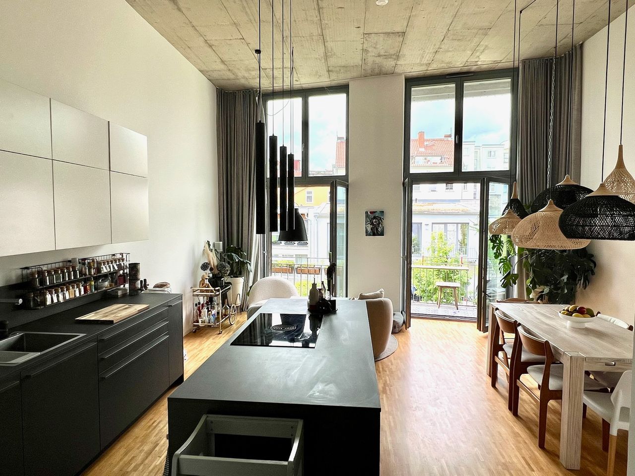 Beautiful modern multi-story apartment