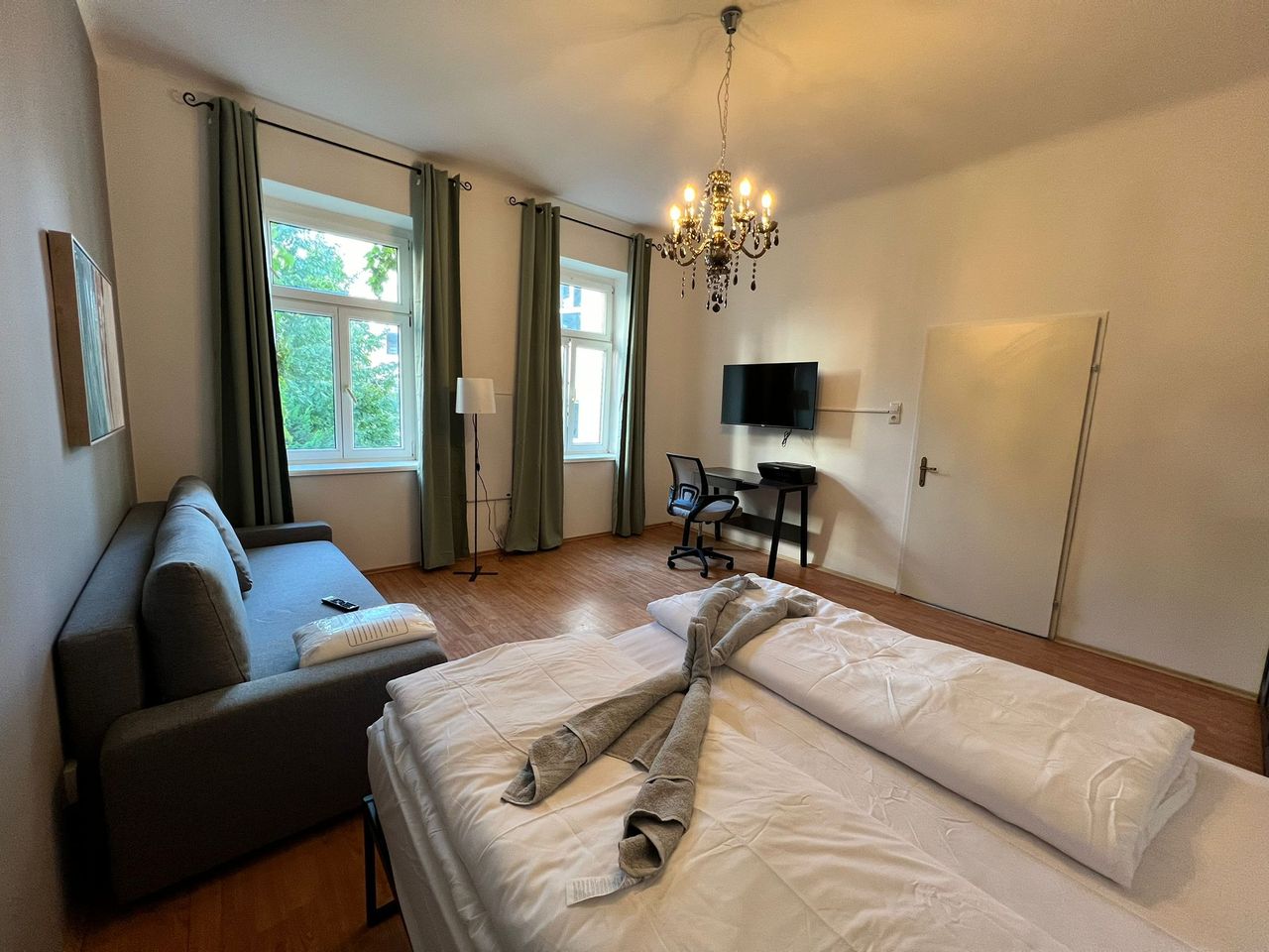Enjoy The Danube and Prater Stern from Our 1BR Gem
