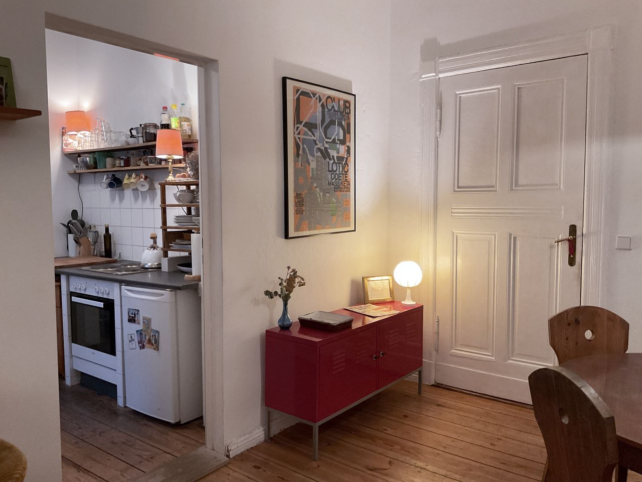 Cozy and stylish flat in Friedrichshain with separate living room and kitchen.