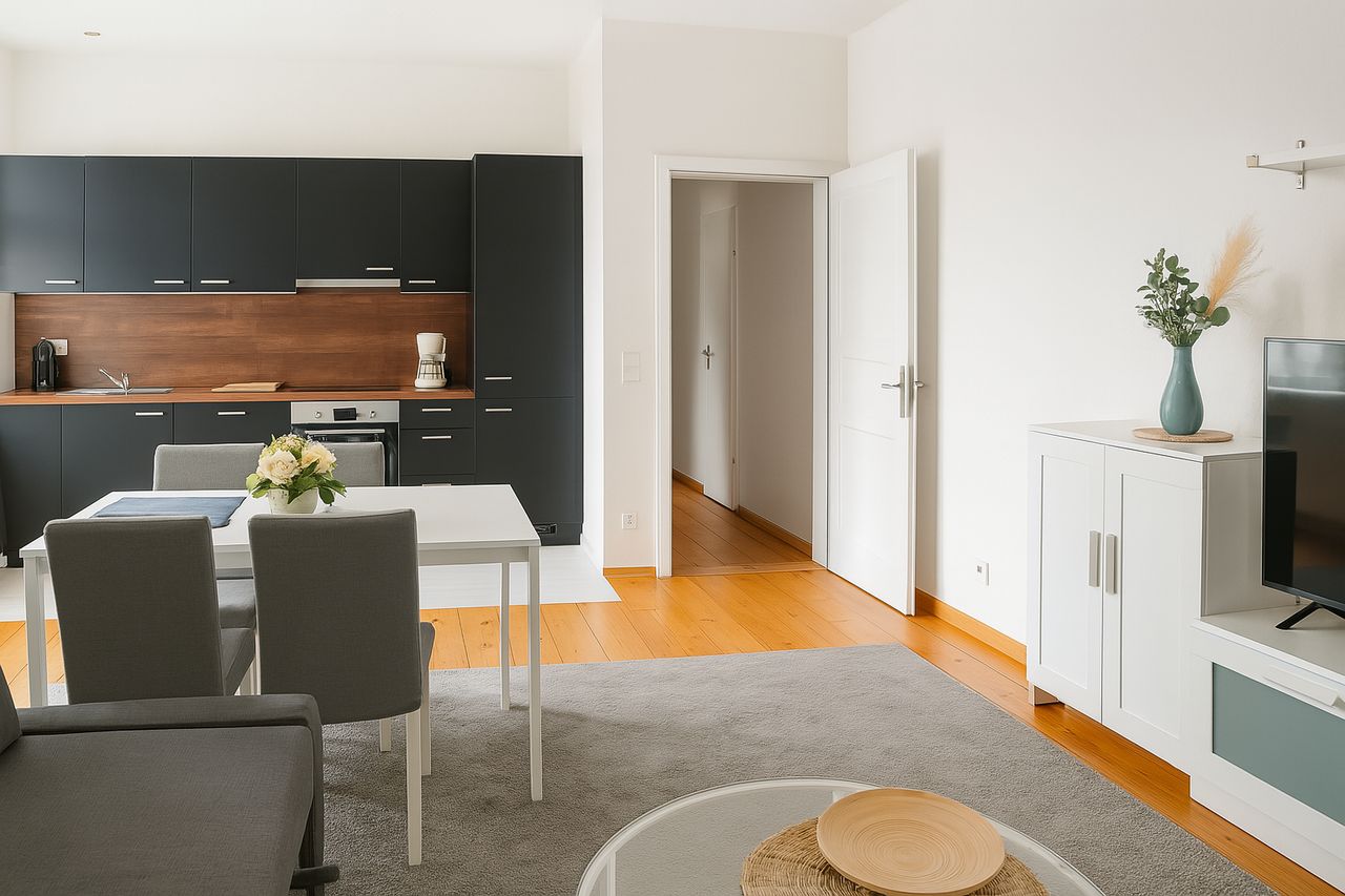 Charming 2-Room Berlin Altbau Apartment in Quiet Side Wing in One of Berlin's Best Area
