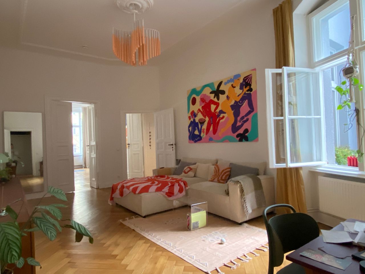 Sublet cozy 102qm Altbau 3-rooms Apartment, Kreuzberg