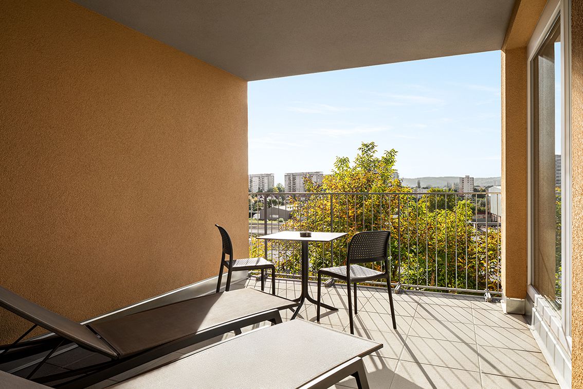Penthouse experience: luxury hotel in Graz with a beautiful balcony