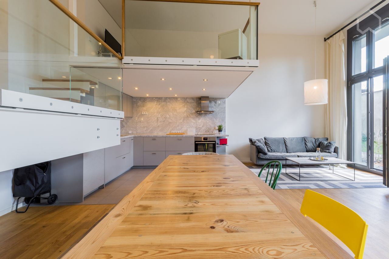 Amazing loft apartment with private garden in Berlin-Mitte