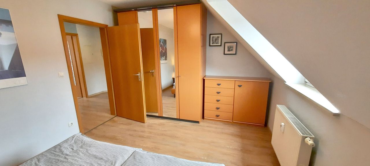 Quiet, furnished 2-room apartment with balcony and WiFi in Erlangen