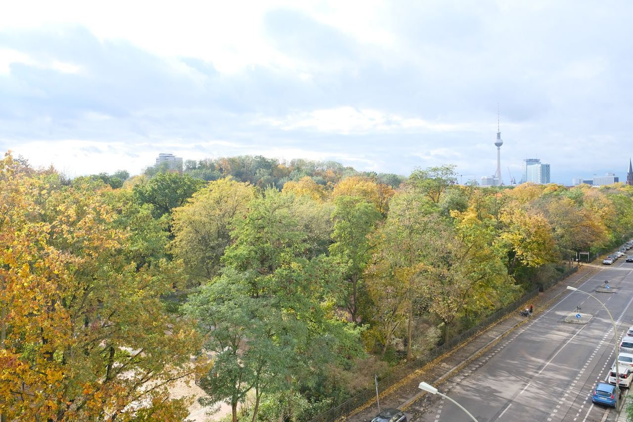 4 - room apartment, 2 balconies - south side with park view over Berlin