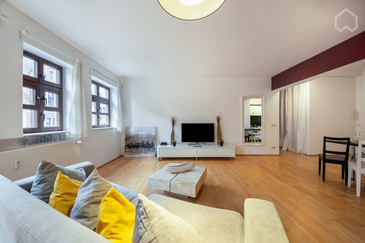 Modern, fully equipped apartment in a prime location in the center of Leipzig