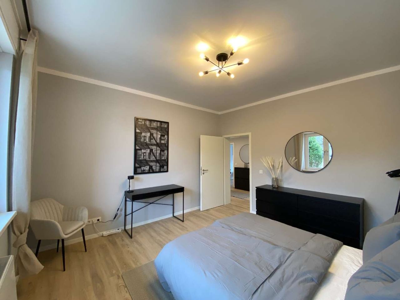 Stylishly furnished 3-bedroom apartment with a terrace.