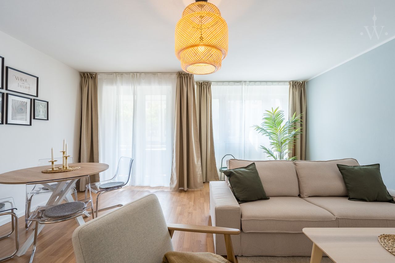 Modernly designed 3-room apartment in the city center of Charlottenburg