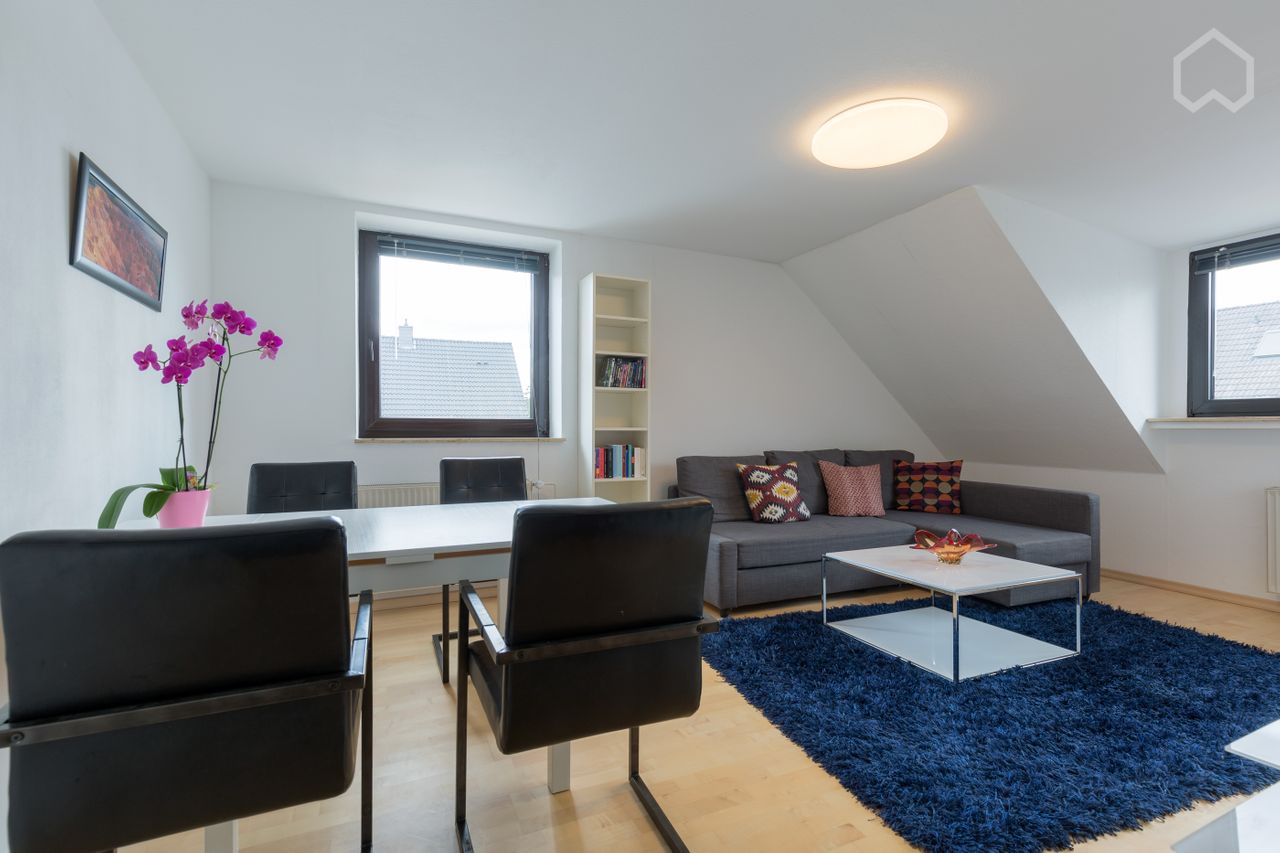 Newly renovated 3-room apartment with roof terrace in Düsseldorf Wersten