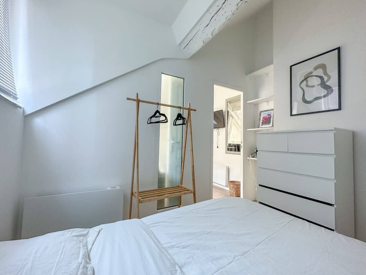 a charming studio in the 4th arrondissement of Paris.