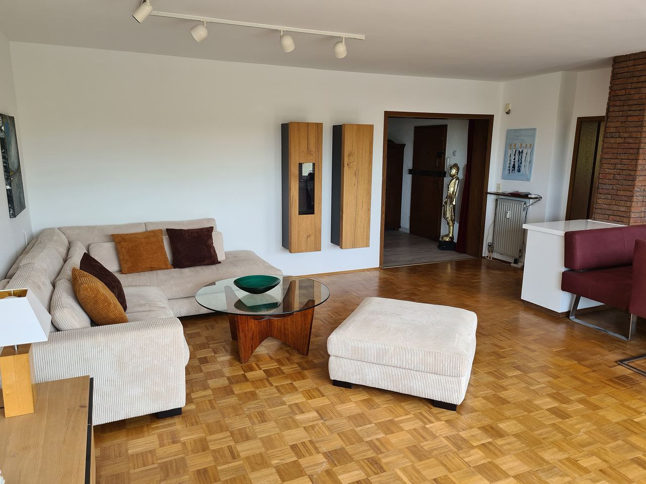 Beautiful penthouse flat furnished - south of Bochum, 40m² roof terrace, 500m to the university, W-Lan