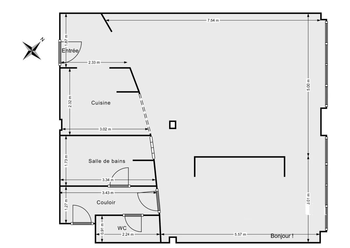 Loft of 73m² - Quartier Oberkampf (Paris 11)