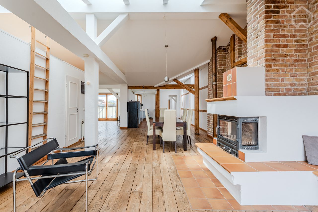 Large penthouse with roof terrace